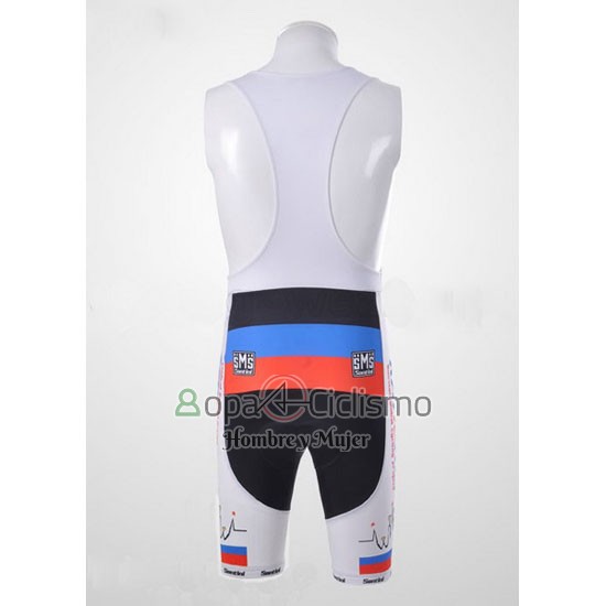 Katusha Ropa Ciclismo Culotte Corto 2010 Mangas Cortas Blanco